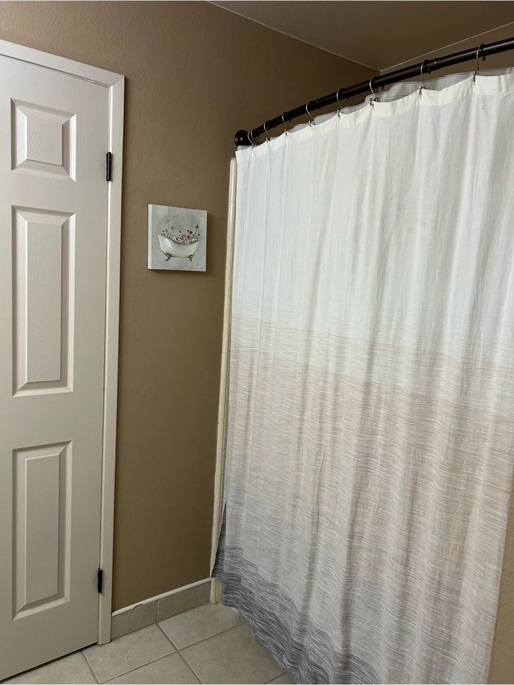 Neutral Ombre Shower Curtain